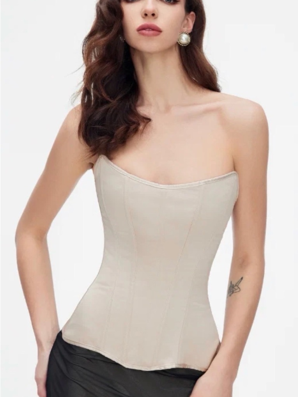Corset Top in Beige